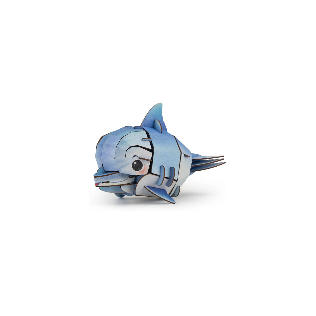 Toy 3D puzzle of a dolphin