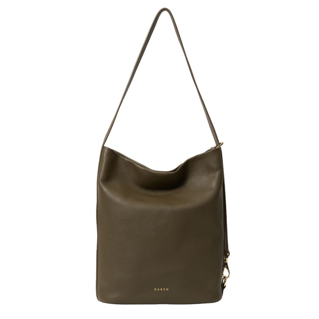 Saben - June Shoulder Bag - Rosemary. Large handbag with shoulder strap