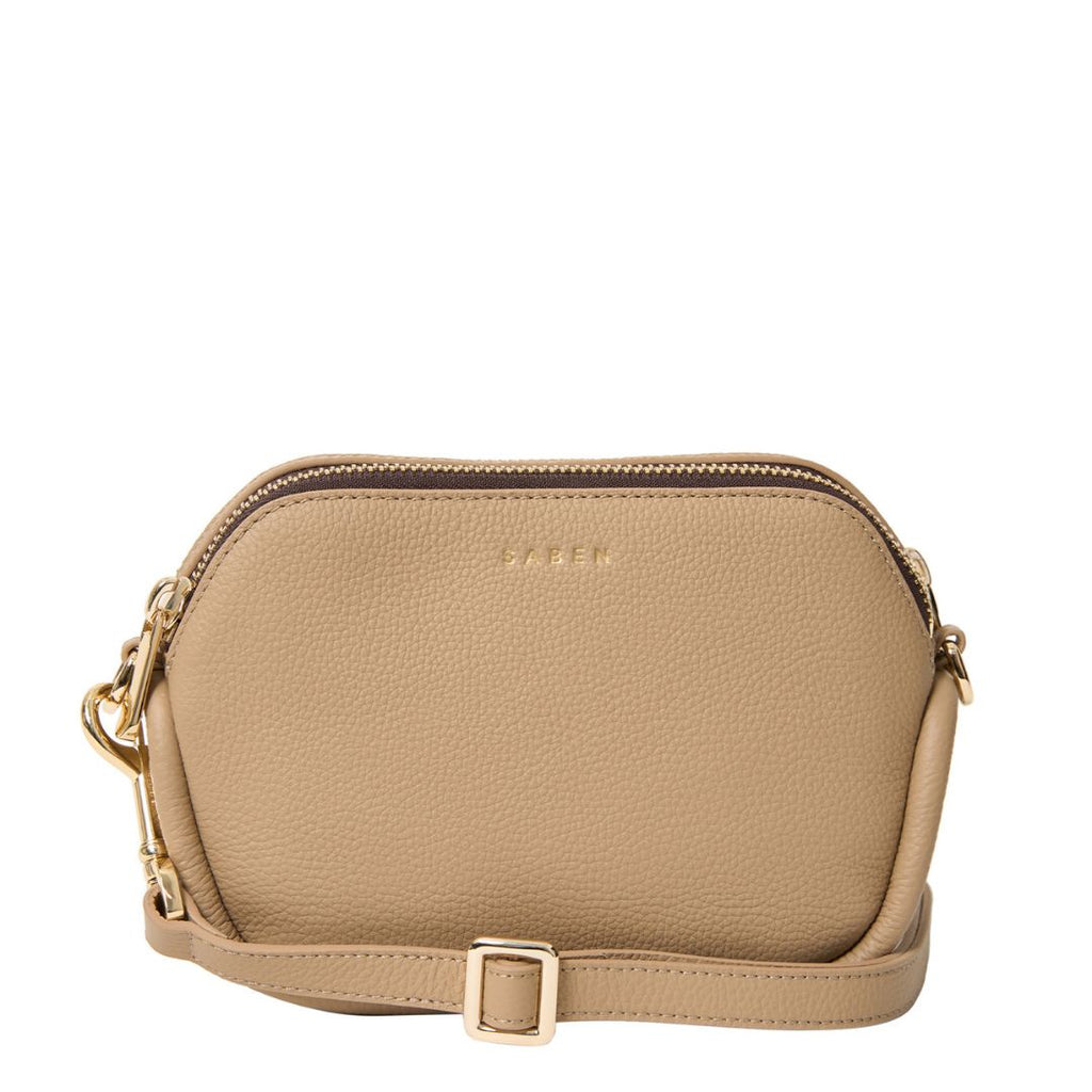 Saben - Odile Crossbody - Tea colour. Small handbag with shoulder strap