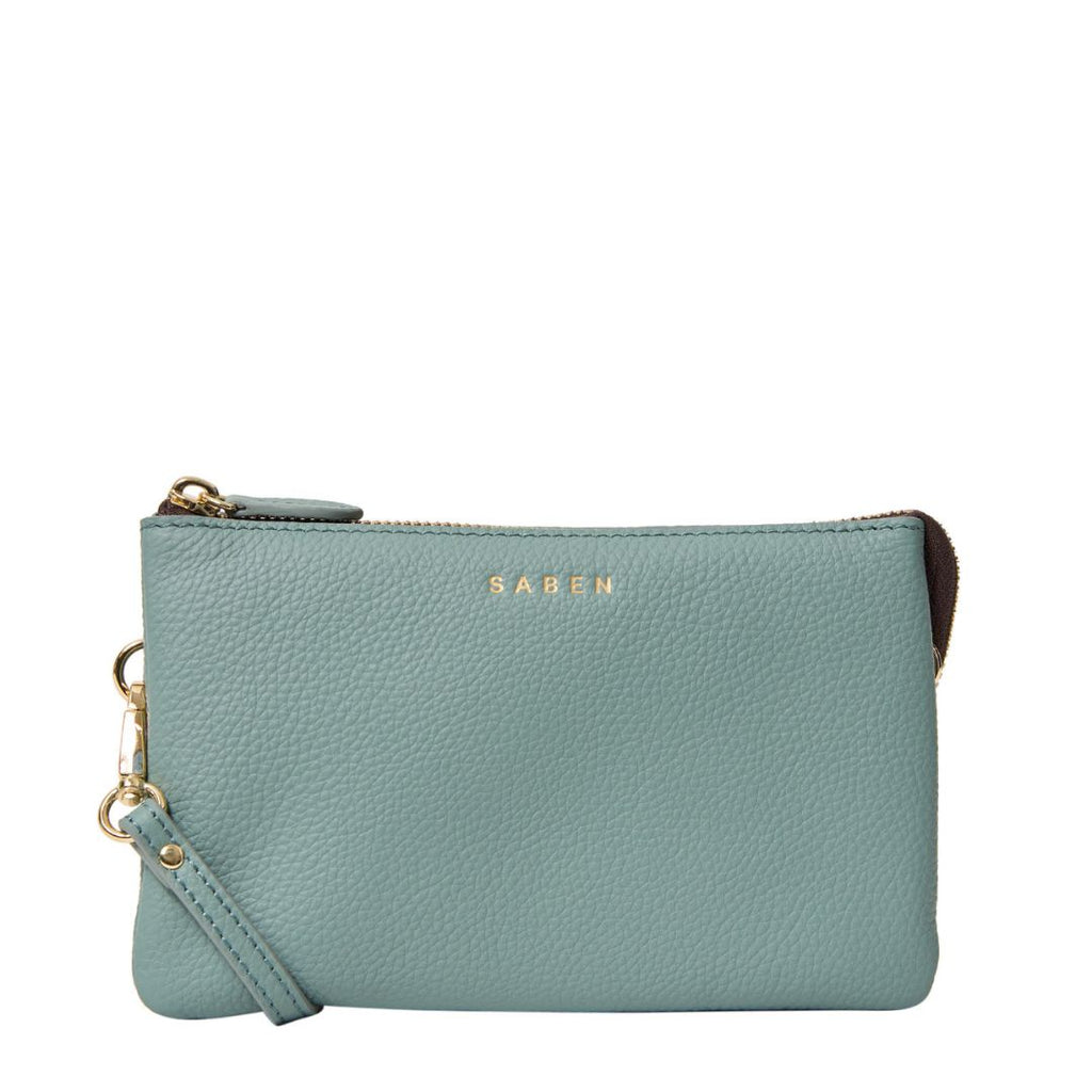 Saben - Tilly Crossbody - Duck Egg blue coloured small handbag with shoulder strap