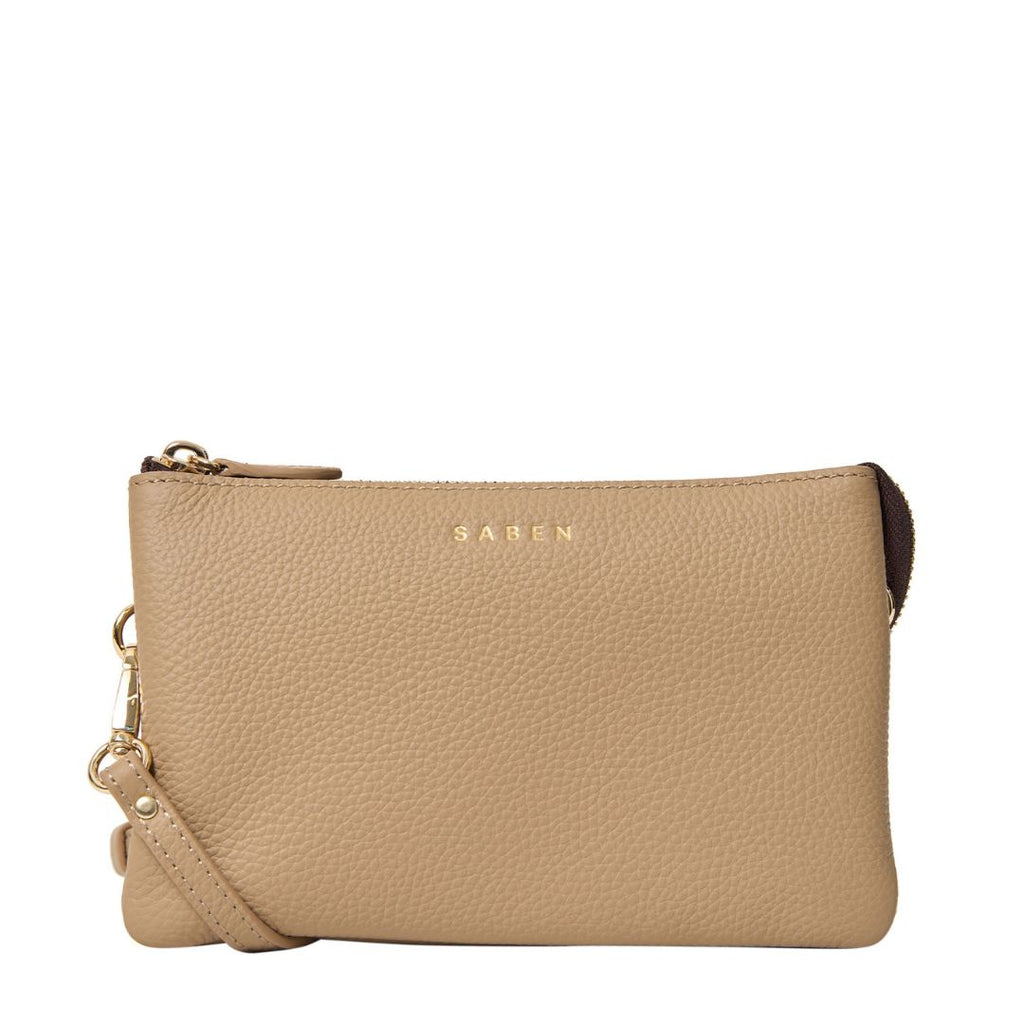 Saben - Tilly Crossbody - Tea tam coloured leather handbag