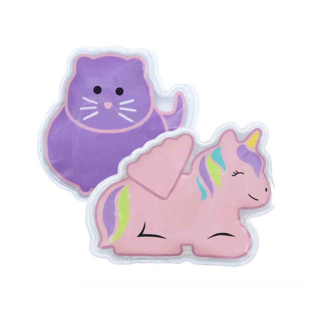 Purple Cat and Pink Unicorn ice pack