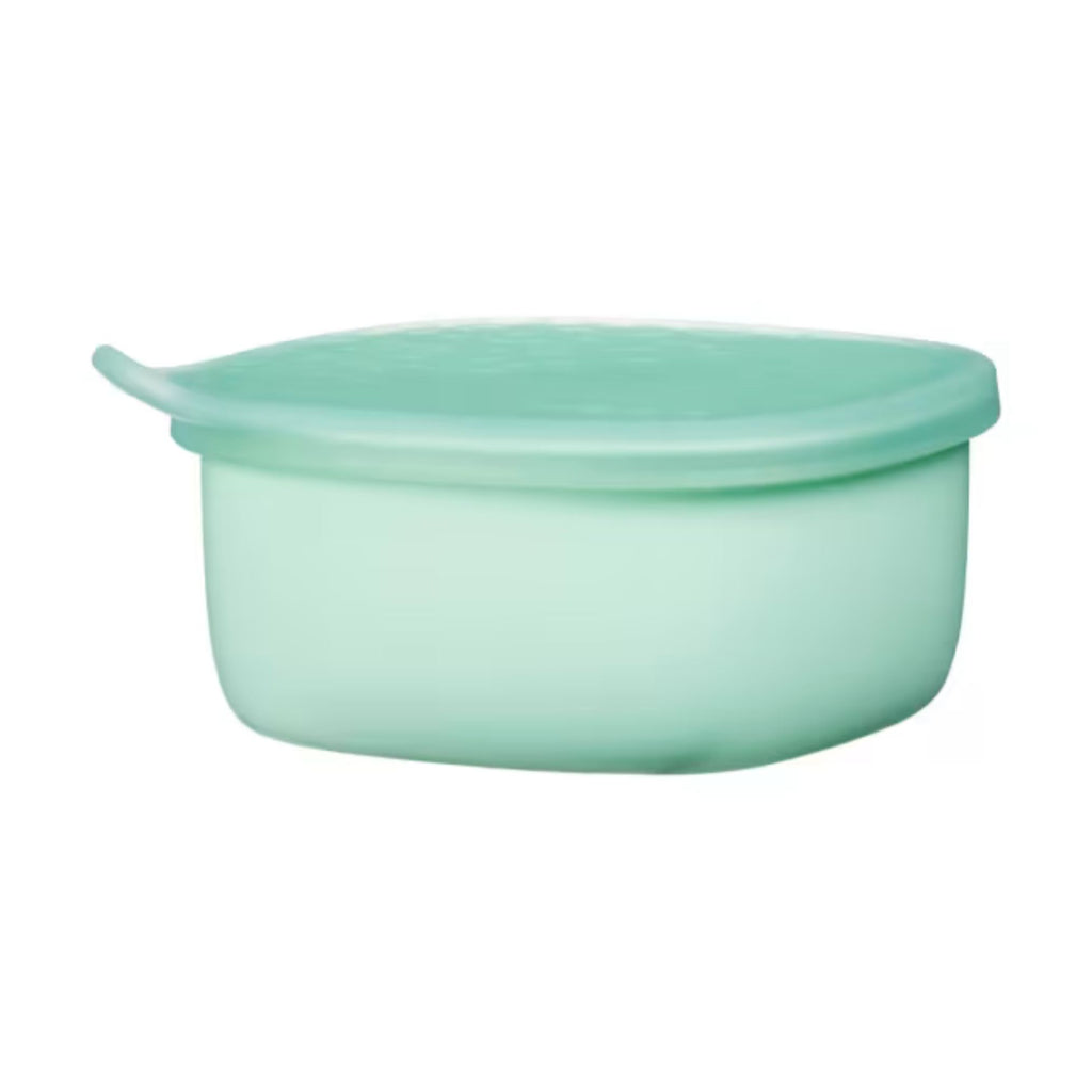 B.Box - Lunch Tub - Forest. Plastic food container in pastel green with a lid