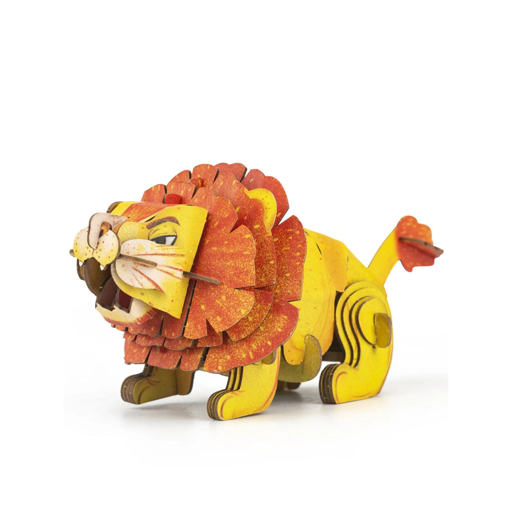 Toy 3D puzzle of a roaring Lion