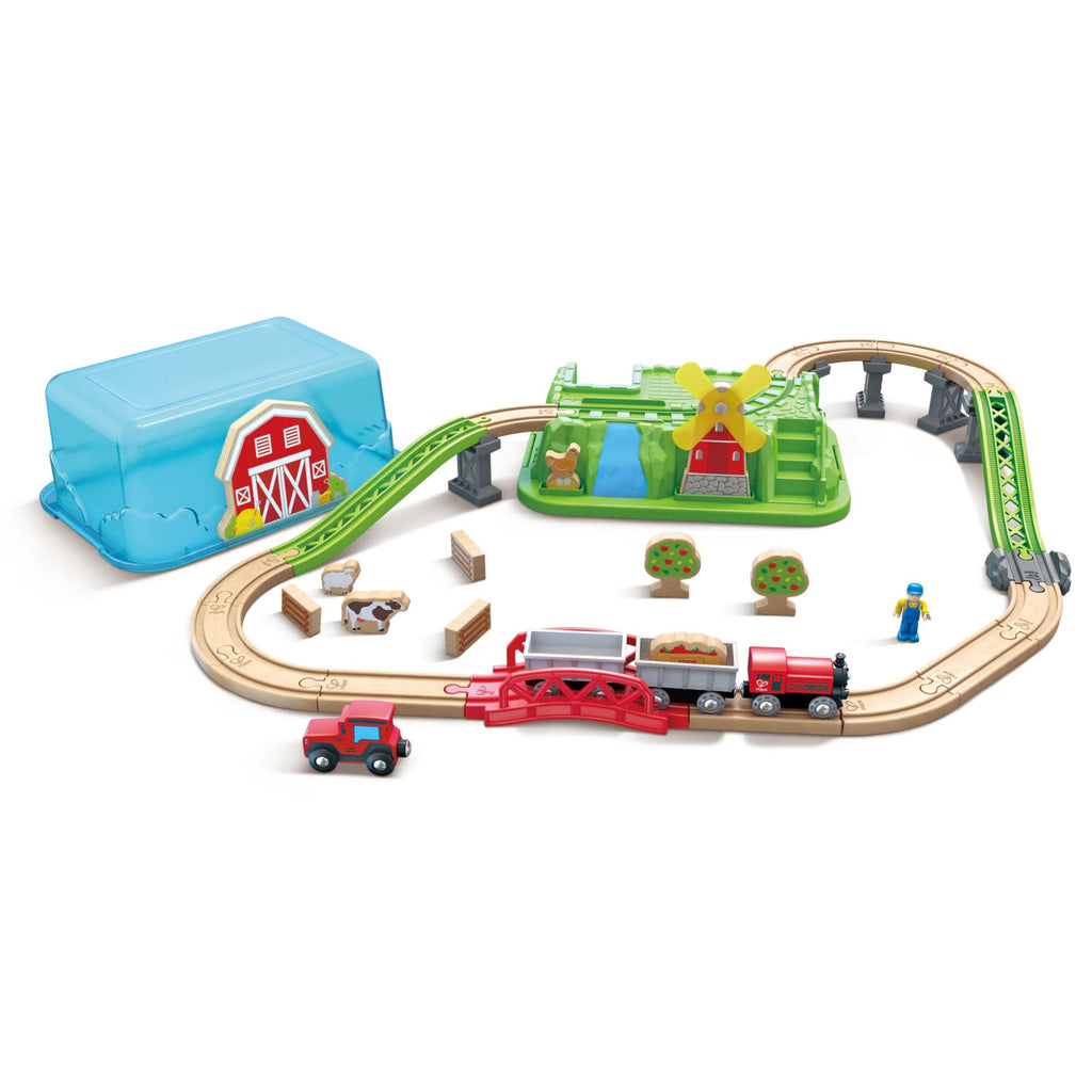 Countryside setting train set