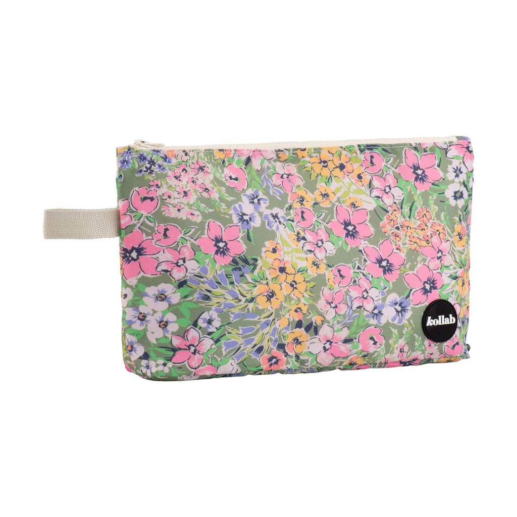 Closed floral mini pouch bag