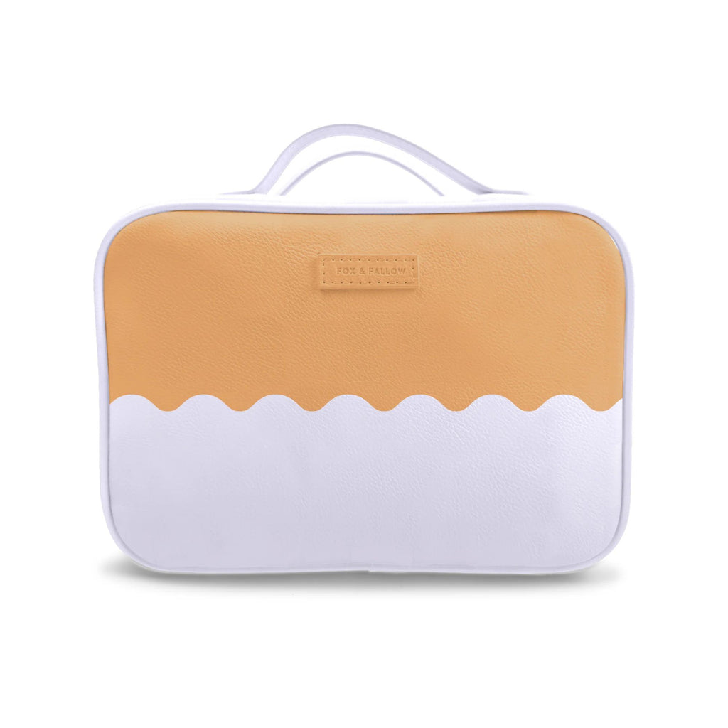 Orange and purple cosmetic case