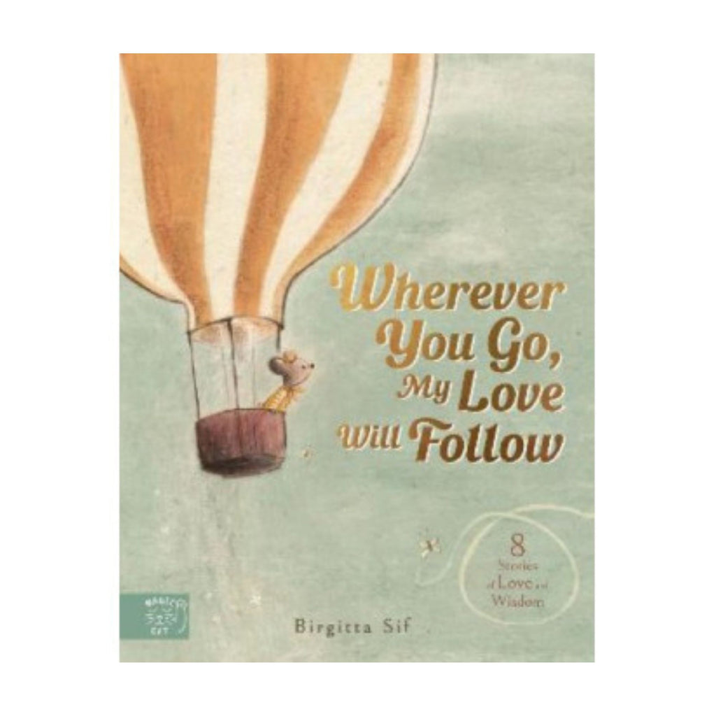 Book cover against a white background. cover has a mouse in a hot air balloon