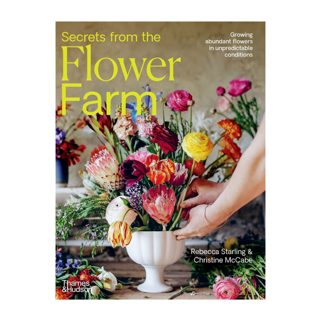 Book cover against a white background. Cover image is of a vase of flowers and woman's hands placing more flowers in the vase