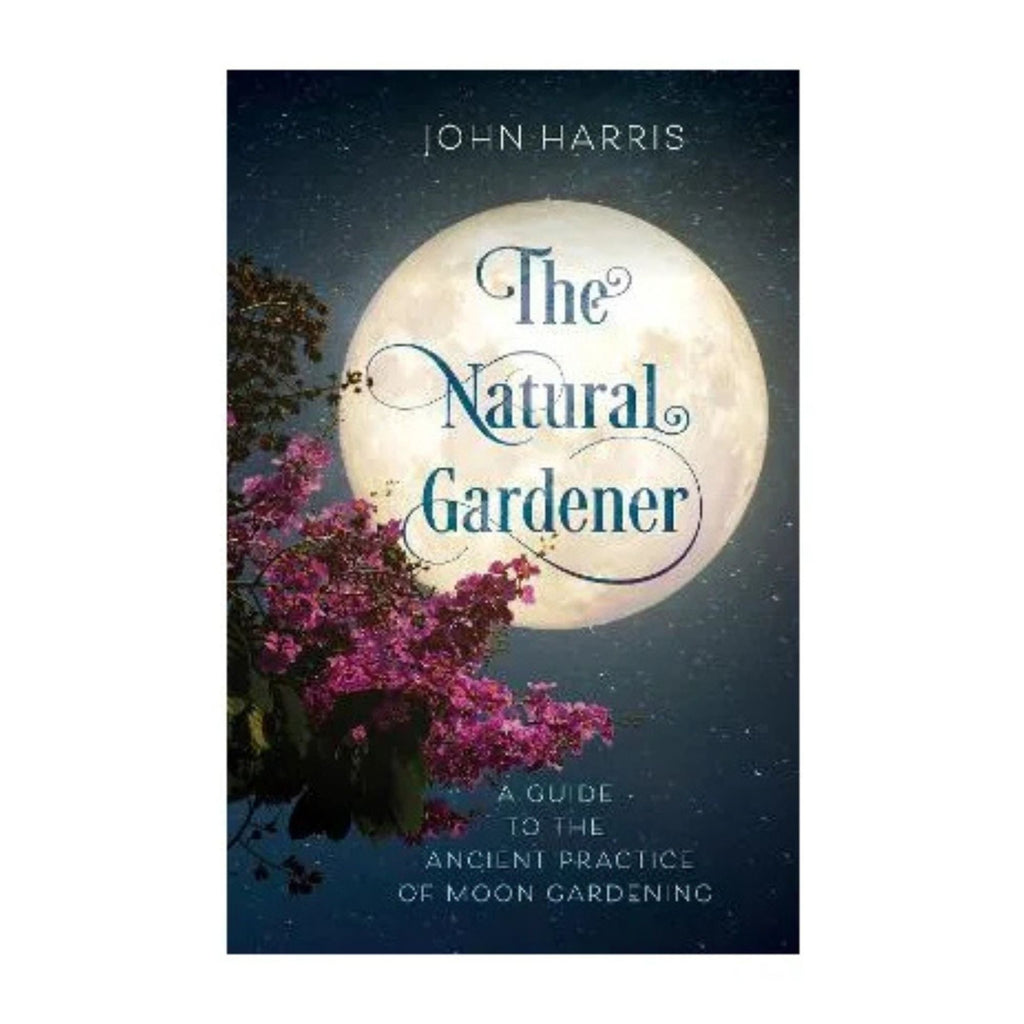 Book cover against a white background. Image of a flowering tree at night with a large moon in the background