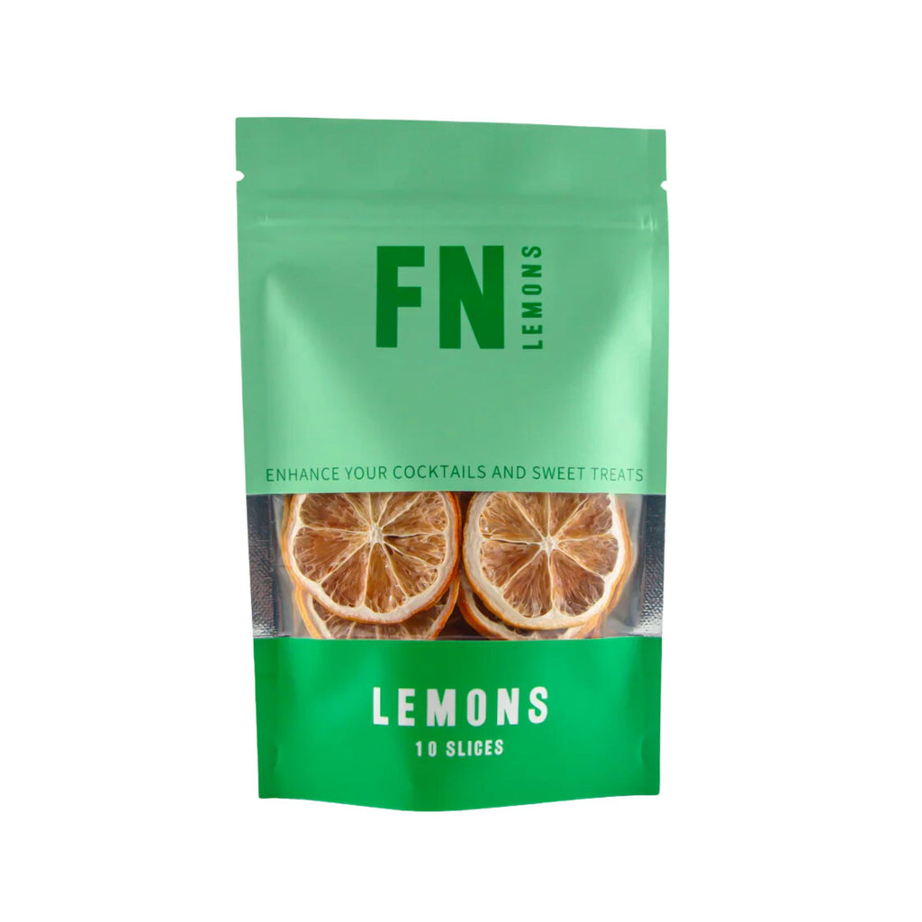 Green packet filled with dried lemons